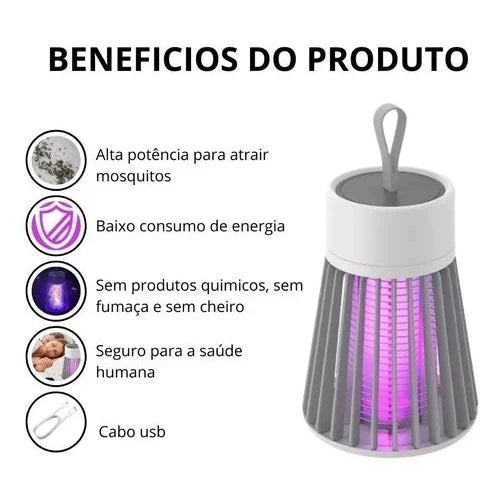 LAMP SAFE LED - Lâmpada em LED e Mosqueteiro. Livre-se de insetos