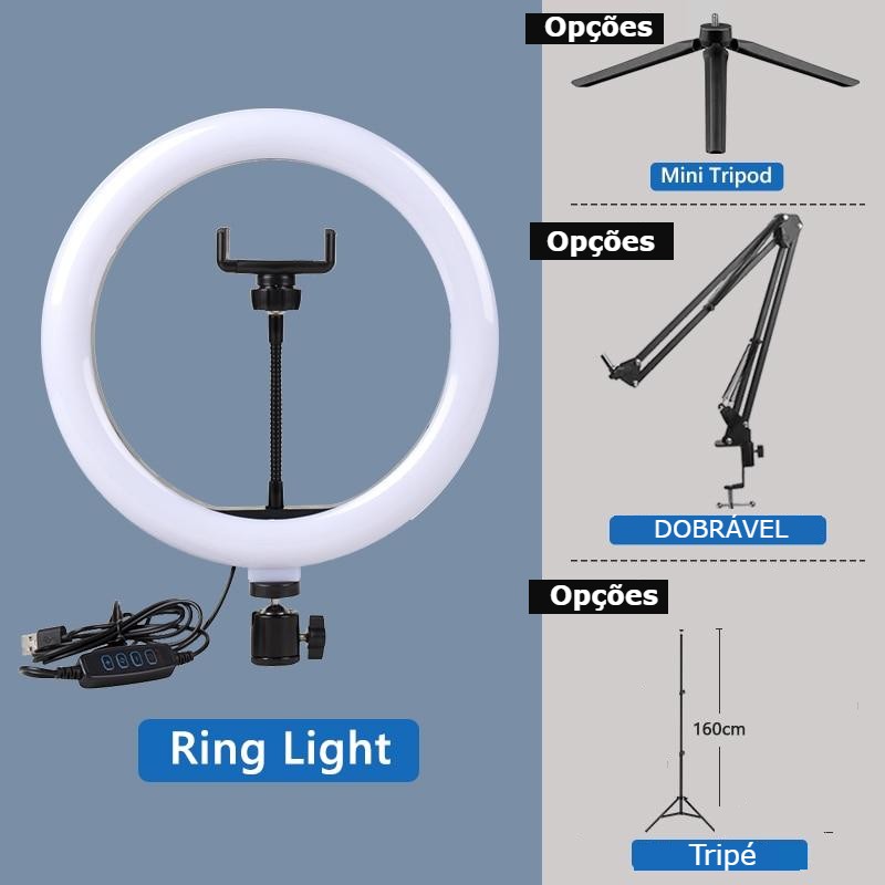 RING LIGHT DE LED PROFISSIONAL